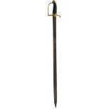 AN 18TH CENTURY LIGHT DRAGOON TROOPER'S SWORD, 91.5cm blade with clipped back point stamped with a