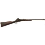 AN AMERICAN CIVIL WAR PERIOD .52 CALIBRE SHARPS NEW MODEL 1863 SERVICE CARBINE, 22inch sighted