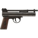 A PRE-WAR WEBLEY MARK I AIR PISTOL IN .177 CALIBRE, 7inch sighted barrel, the left and right sides