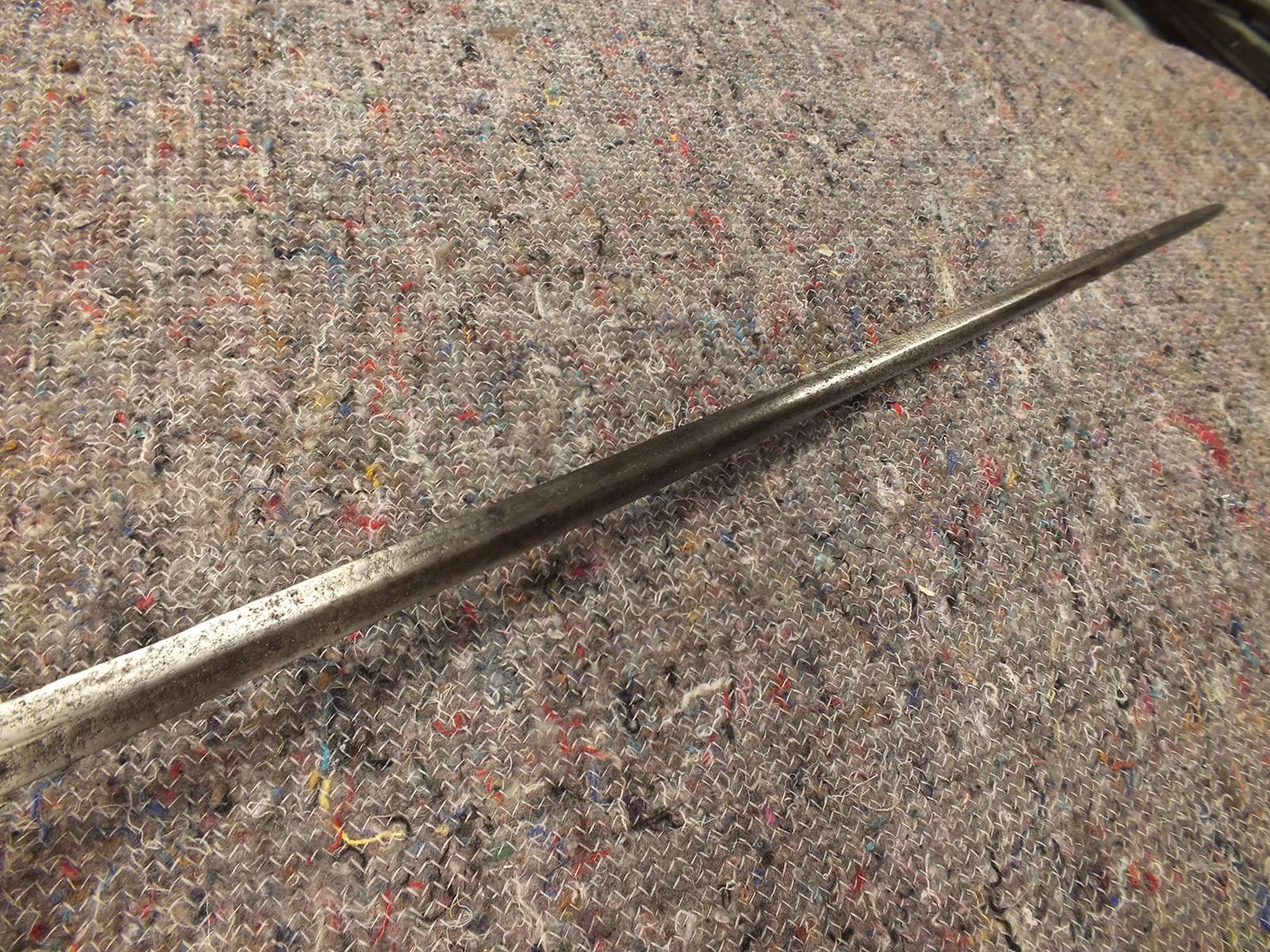 A COMPOSITE SHORT RAPIER OR RIDING SWORD, 78cm flattened diamond section two-stage blade stamped - Image 4 of 7