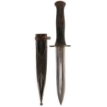 AN IMPERIAL RUSSIAN HUNTING DAGGER FROM TULA, 14cm flattened diamond section fullered blade by