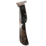 A CASE FOLDING SURVIVAL MACHETE, 26cm blade stamped CASE XX complete with metal sheath, two-piece