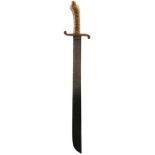 A SAXON MODEL 1845 FUSILIER'S SIDEARM, 48cm blade with maker's mark of PDL and crowned JR (1854-