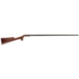 A 28-BORE PERCUSSION WALKING STICK SPORTING GUN AND SHOULDER STOCK, 28.5inch sighted barrel