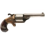 AN OBSOLETE CALIBRE MOORE'S PATENT TEATFIRE SIX-SHOT REVOLVER, 3.25inch sighted barrel stamped