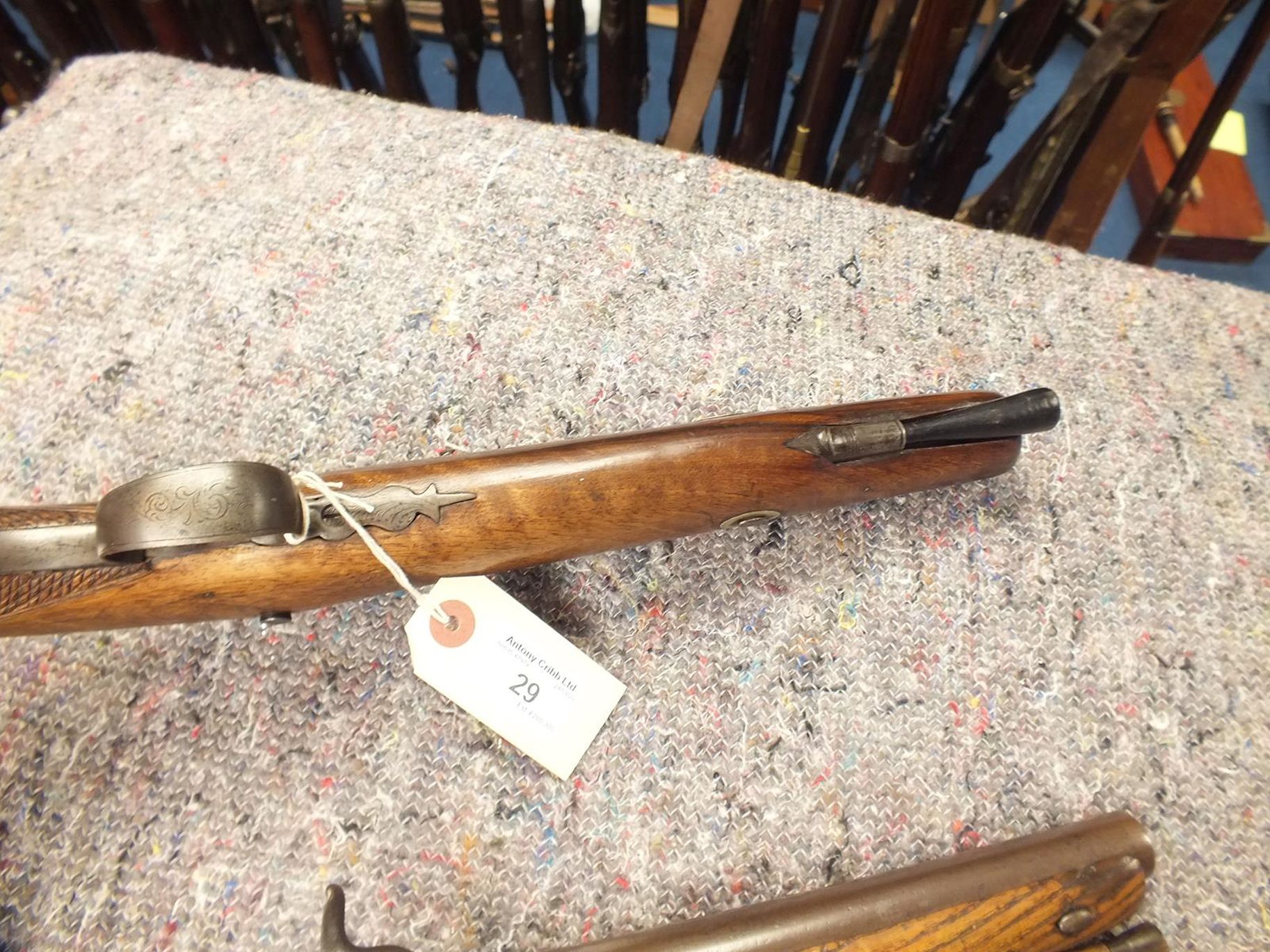 A 14-BORE PERCUSSION OFFICER'S PISTOL, 10inch sighted octagonal barrel, border and scroll engraved - Image 9 of 11