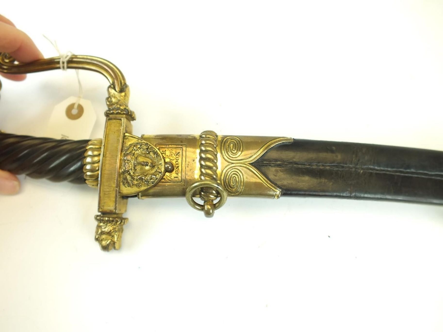 A LATE 18TH OR EARLY 19TH CENTURY PRESENTATION QUALITY SABRE BY PROSSER, 83cm sharply curved pipe- - Image 10 of 18