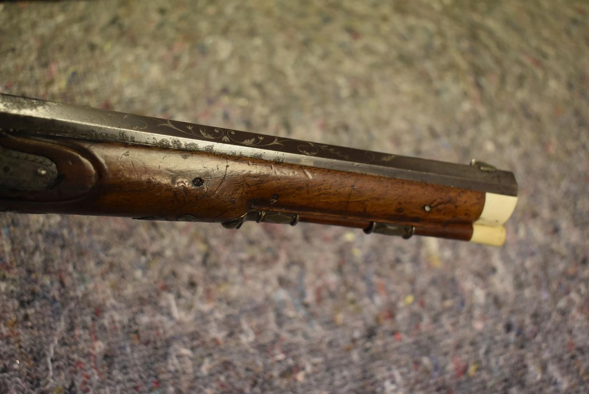 A 40-BORE GERMAN PERCUSSION OFFICER'S PISTOL, 9.25inch sighted octagonal barrel with inlaid silver - Image 12 of 13