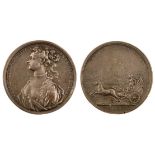THE ESCAPE OF PRINCESS CLEMENTINA FROM INNSBRUCK, 17179 silver medal VF or better, 47mm, together