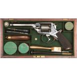 A CASED 54-BORE FOURTH MODEL TRANTER FIVE-SHOT PERCUSSION REVOLVER BY RIGBY & CO OF DUBLIN, 6inch