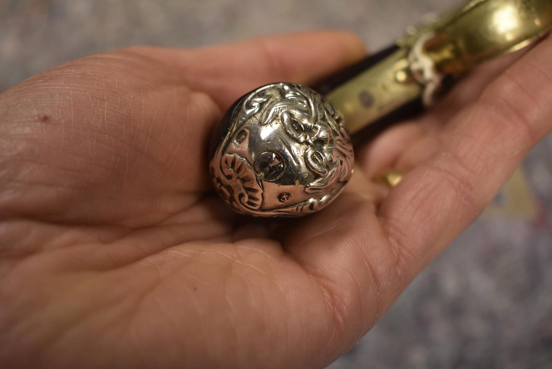 AN 80-BORE FLINTLOCK BOXLOCK PAKTONG PISTOL, 2.75inch turn-off cannon barrel, border engraved - Image 5 of 8