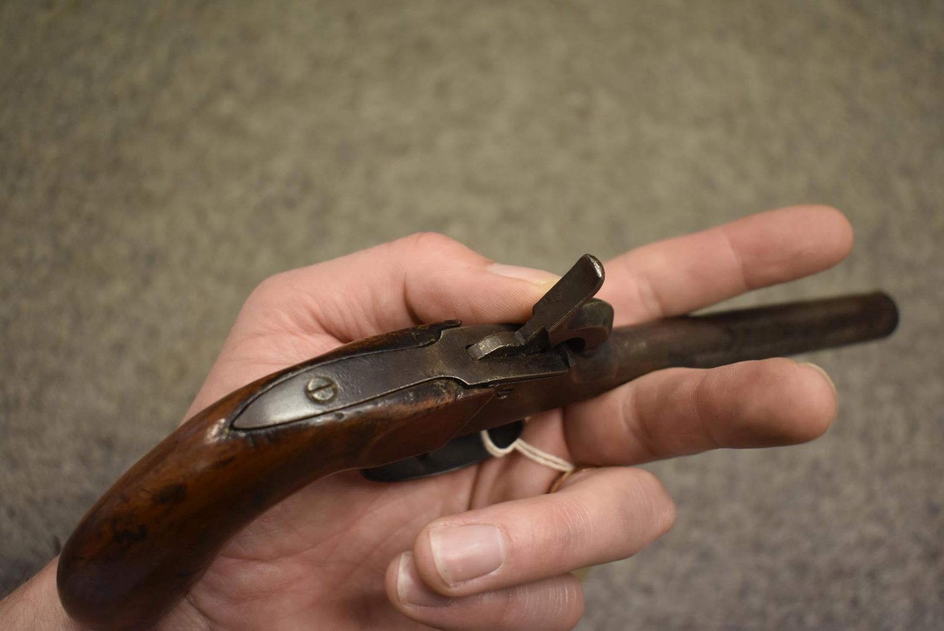 A 54-BORE PERCUSSION BOXLOCK POCKET PISTOL BY CHARLES LANCASTER OF LONDON, 1.5inch turn-off barrel - Image 11 of 11