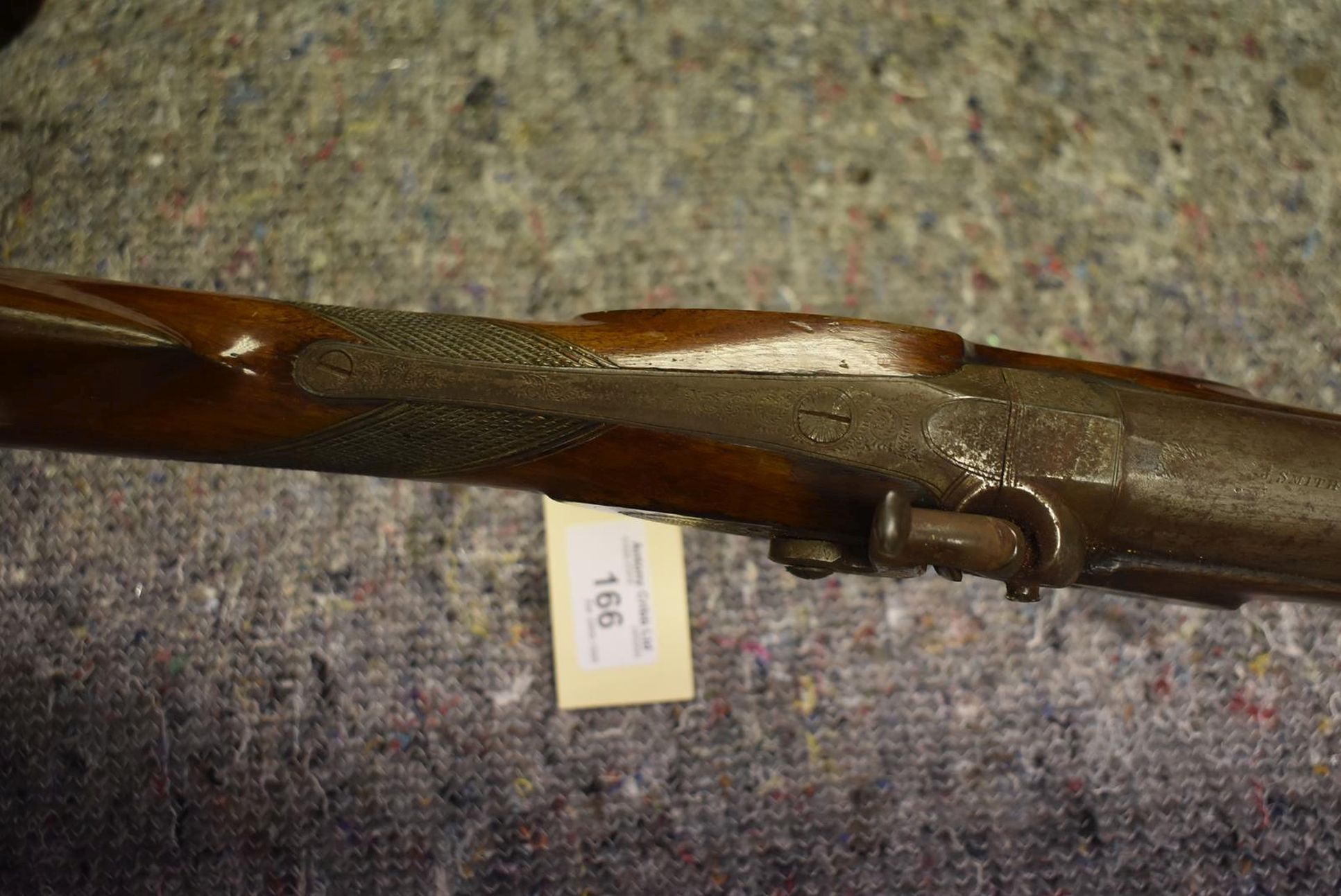 A LARGE PERCUSSION BLUNDERBUSS, 21.75inch barrel with 2.25inch diameter flared muzzle, engraved J. - Image 2 of 13