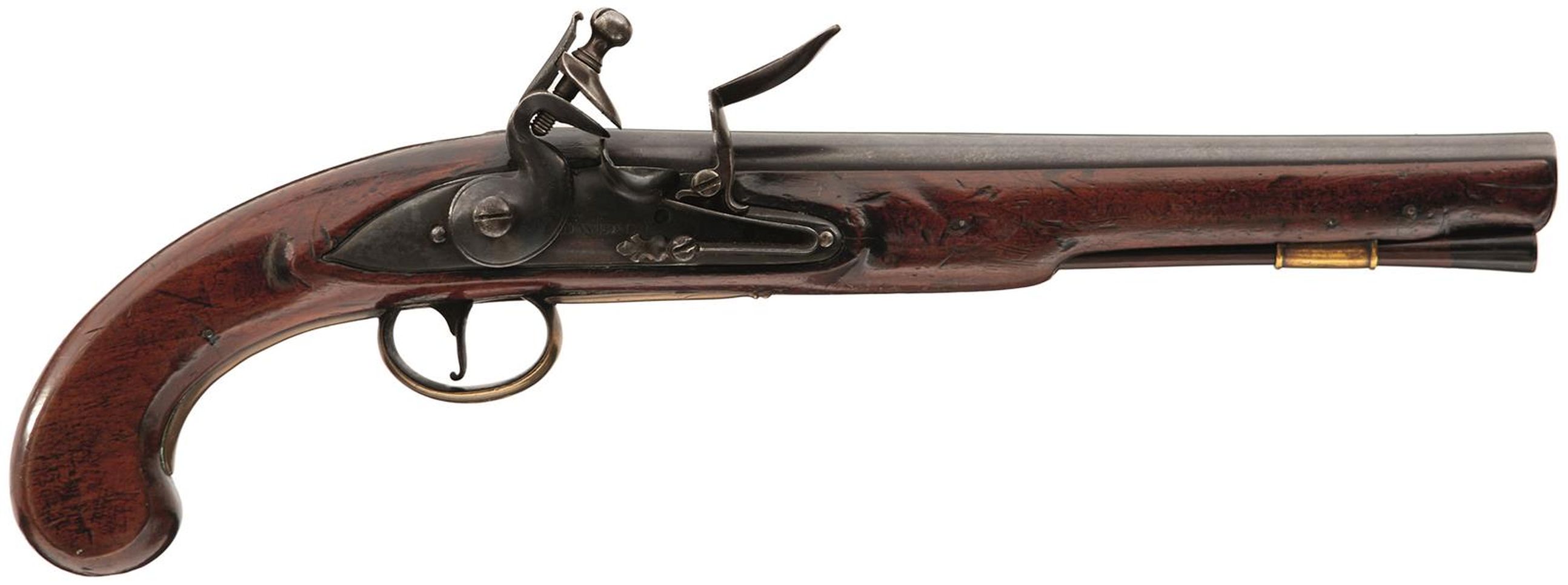 A PAIR OF 20-BORE FLINTLOCK DUELLING OR HOLSTER PISTOLS BY ALEXANDER DAVIDSON LONDON, 8.75inch