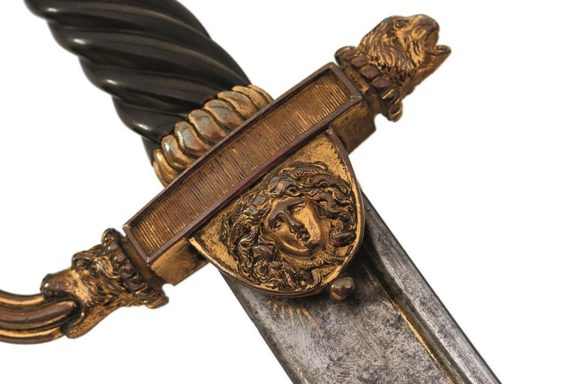 A LATE 18TH OR EARLY 19TH CENTURY PRESENTATION QUALITY SABRE BY PROSSER, 83cm sharply curved pipe- - Image 3 of 18