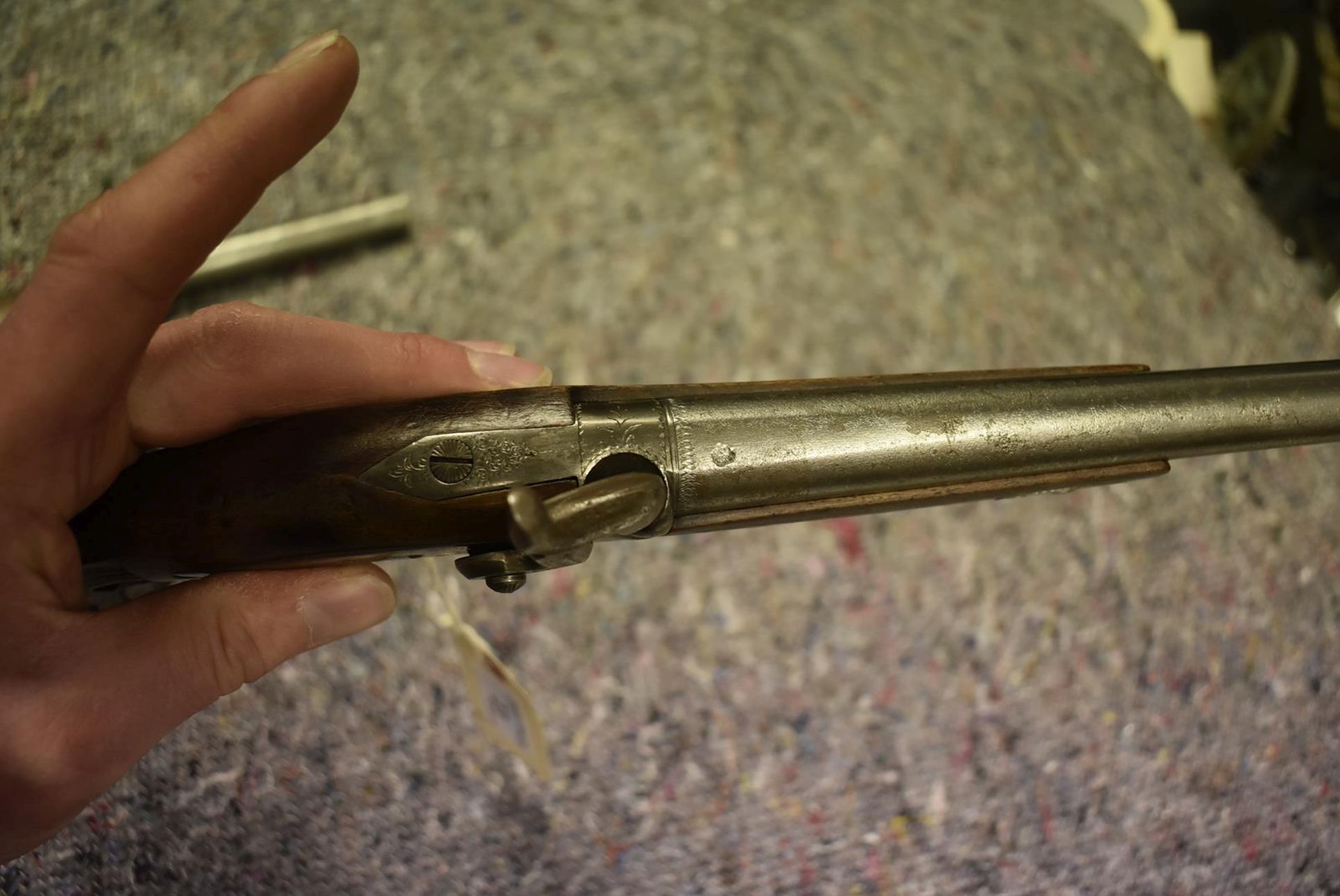 A PAIR OF 80-BORE BELGIAN TARGET PISTOLS, 9.5inch tapering barrels, border and scroll engraved - Image 8 of 10