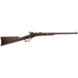 A .54 CALIBRE STARR PERCUSSION SERVICE CARBINE, 21inch sighted barrel stamped with the