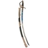 AN EARLY 19TH CENTURY SPANISH CAVALRY SABRE OF THE ROYAL GUARD (?), 80cm sharply curved blade