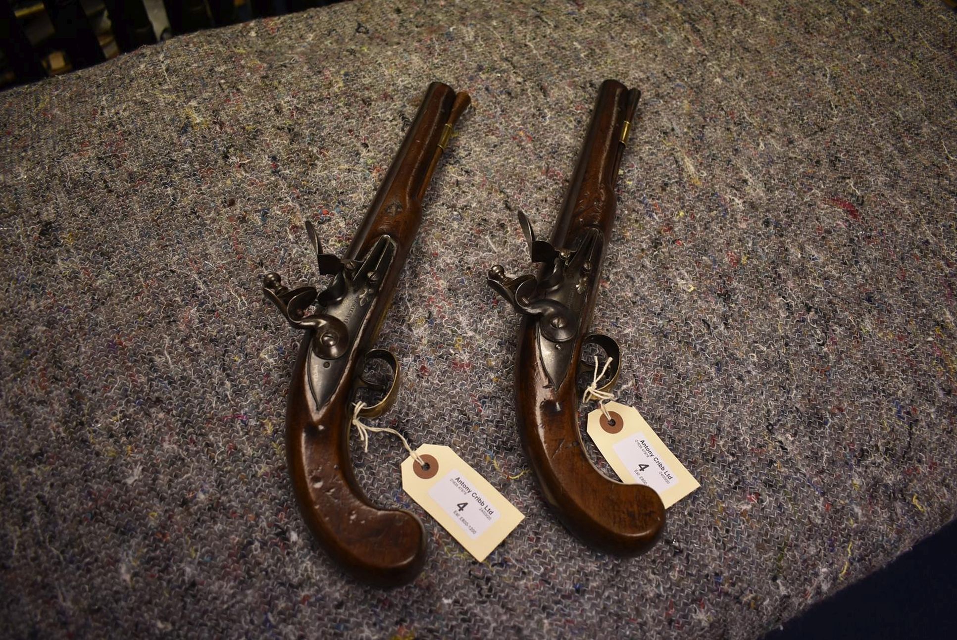 A PAIR OF 20-BORE FLINTLOCK DUELLING OR HOLSTER PISTOLS BY ALEXANDER DAVIDSON LONDON, 8.75inch - Image 13 of 17