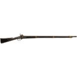 A .700 RUSSIAN PERCUSSION SERVICE MUSKET, 41.54inch barrel, stepped and bevelled lock converted from