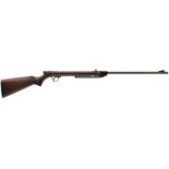 A PRE-WAR W. W. GREENER BREAK ACTION AIR RIFLE IN .22 CALIBRE, 19.75 inch sighted barrel, the