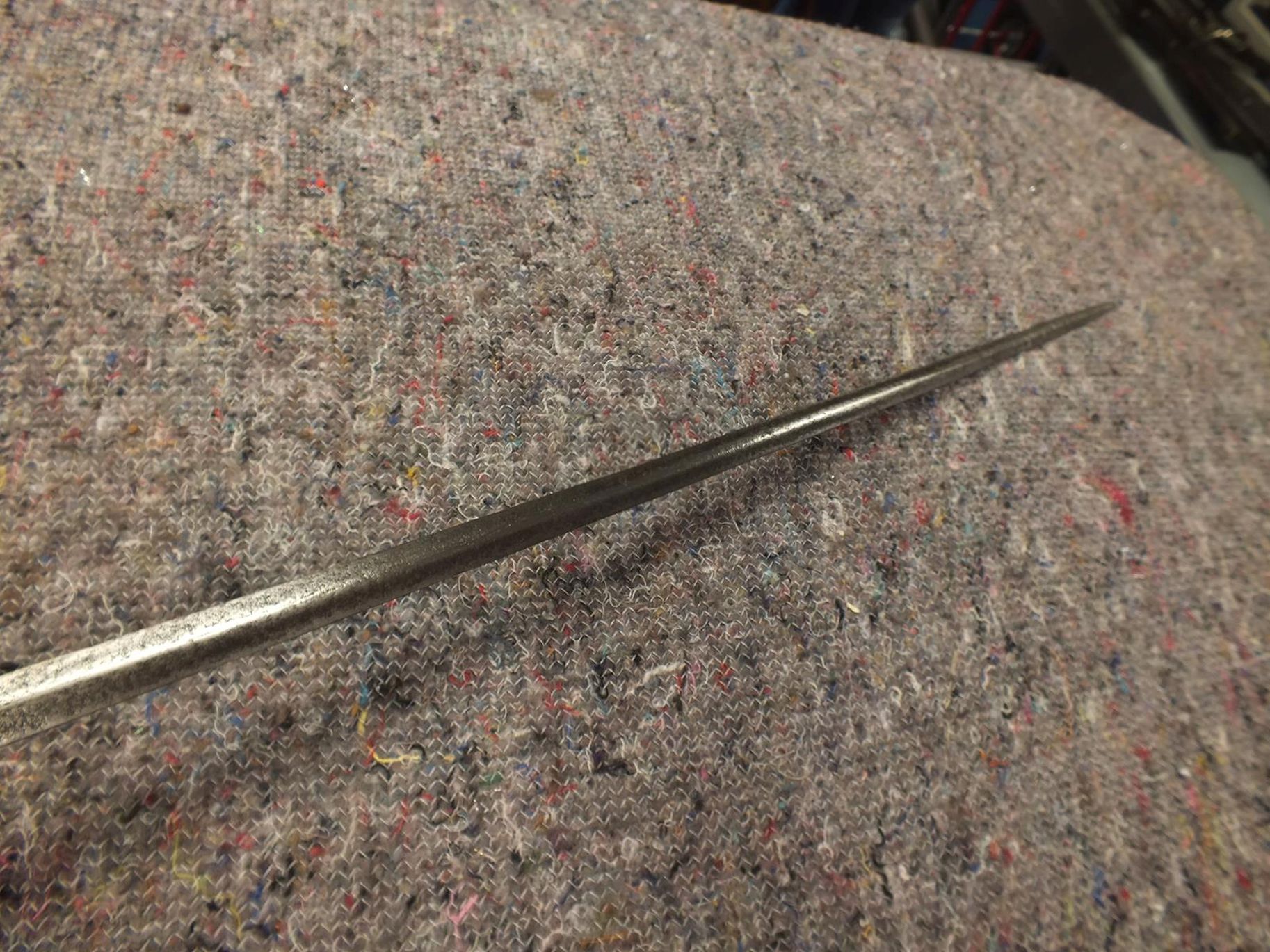 A COMPOSITE SHORT RAPIER OR RIDING SWORD, 78cm flattened diamond section two-stage blade stamped - Image 6 of 7