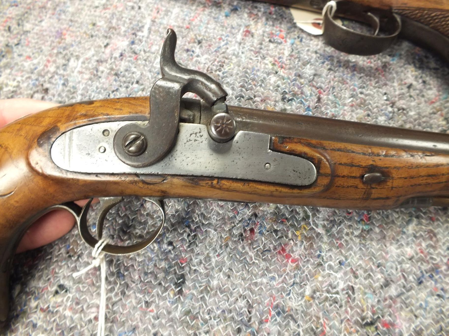 A 14-BORE PERCUSSION OFFICER'S PISTOL, 10inch sighted octagonal barrel, border and scroll engraved - Image 3 of 11