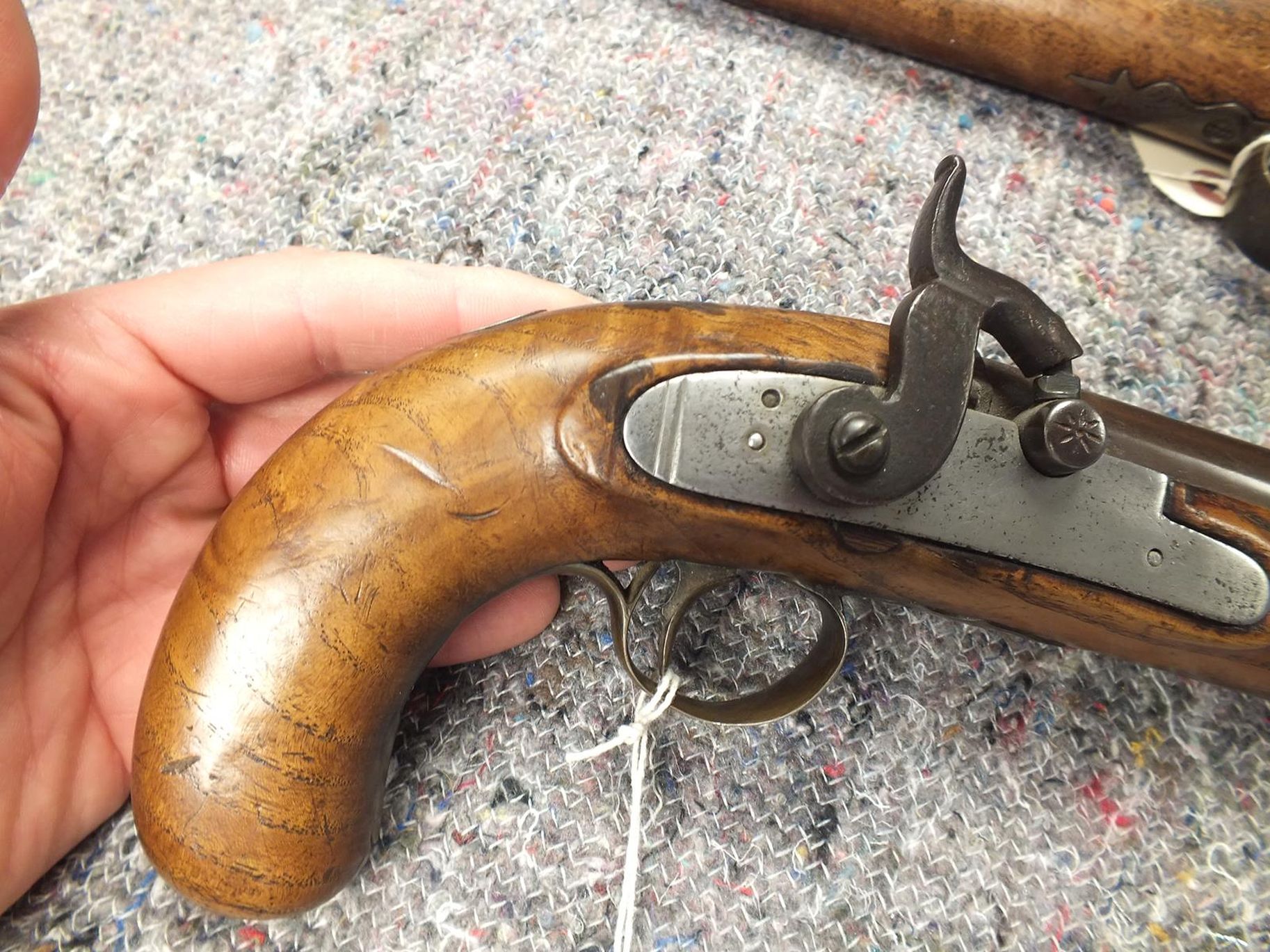 A 14-BORE PERCUSSION OFFICER'S PISTOL, 10inch sighted octagonal barrel, border and scroll engraved - Image 2 of 11