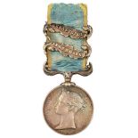 A BRITISH CRIMEAN WAR MEDAL, bars for SEBASTOPOL and INKERMAN, unnamed.