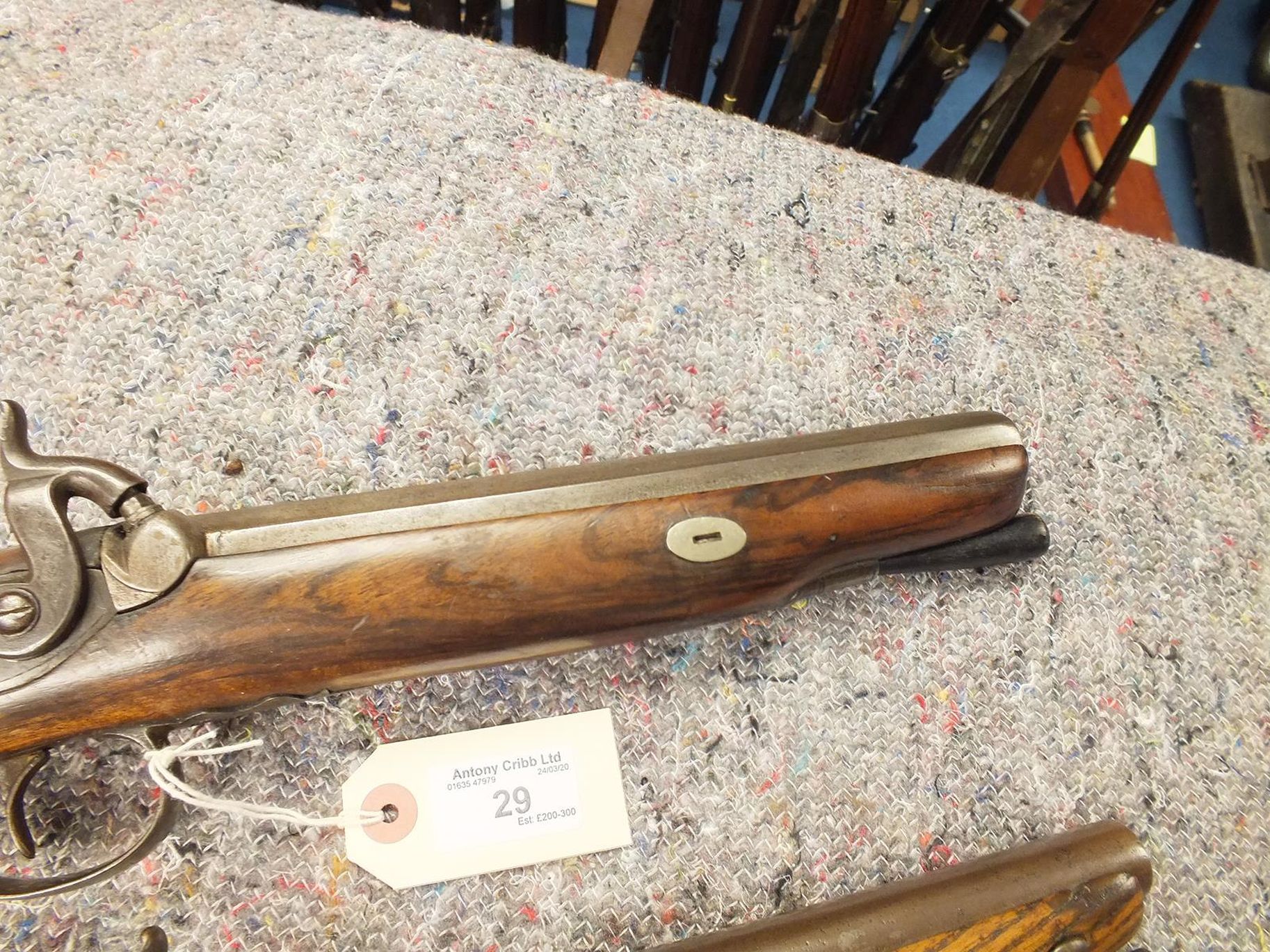 A 14-BORE PERCUSSION OFFICER'S PISTOL, 10inch sighted octagonal barrel, border and scroll engraved - Image 8 of 11