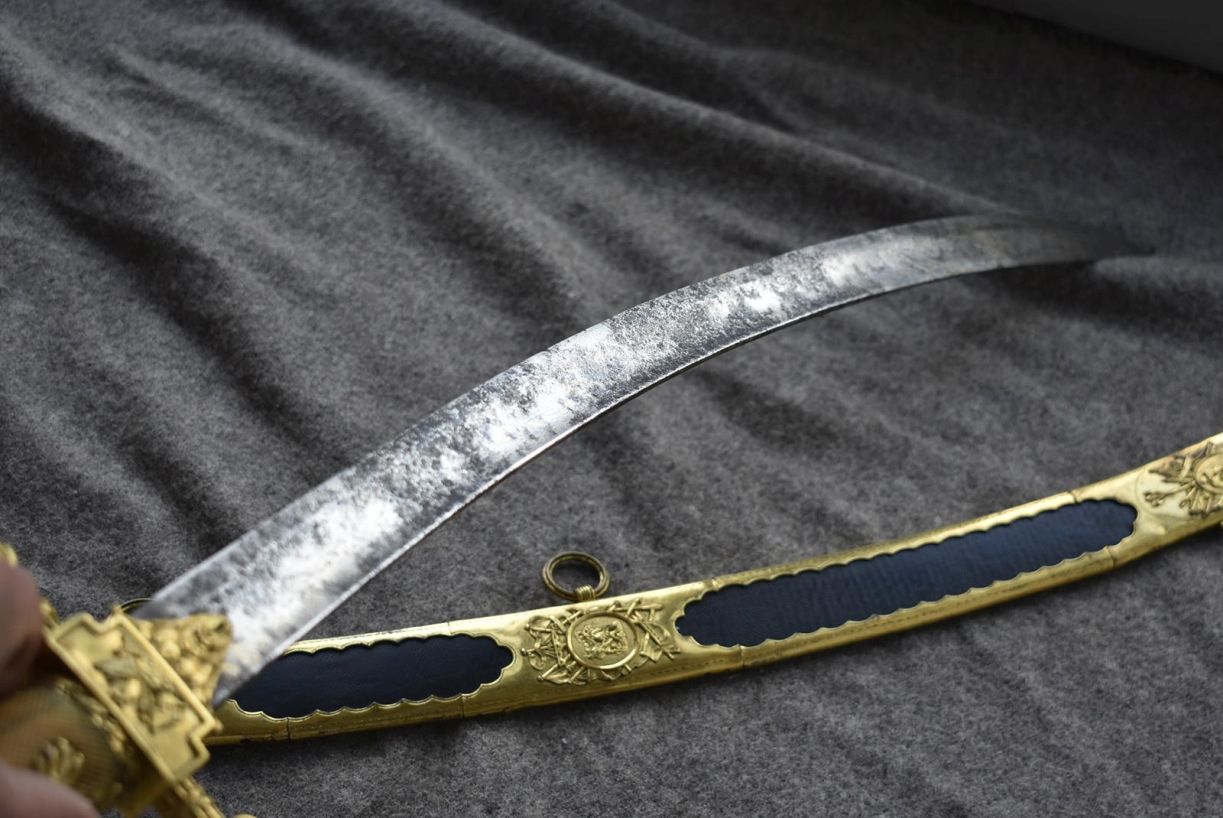 A LLOYDS PATRIOTIC FUND SWORD OF FIFTY POUNDS TO H. JOHN WATT, 75.75cm curved blade with traces of - Image 27 of 38