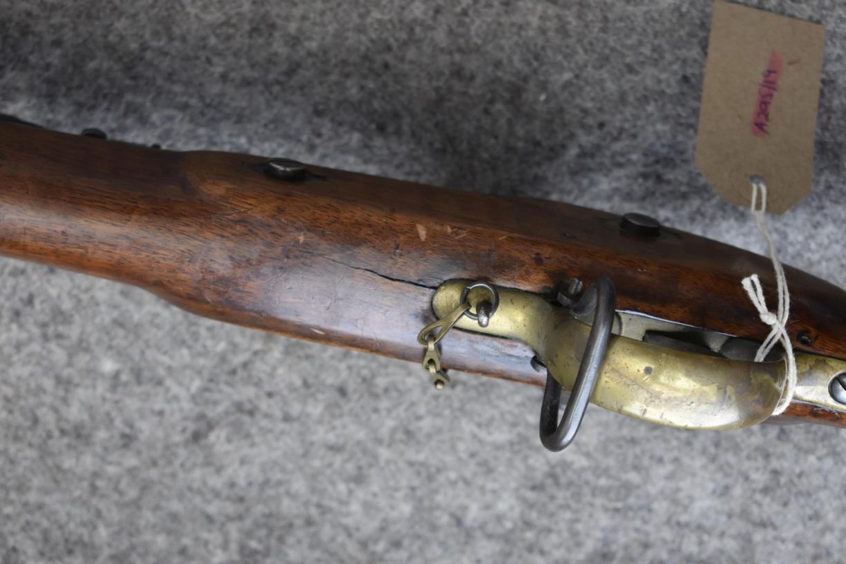 A .577 CALIBRE ENFIELD PERCUSSION VOLUNTEER THREE-BAND RIFLE, 38.5inch sighted barrel with three - Image 9 of 18