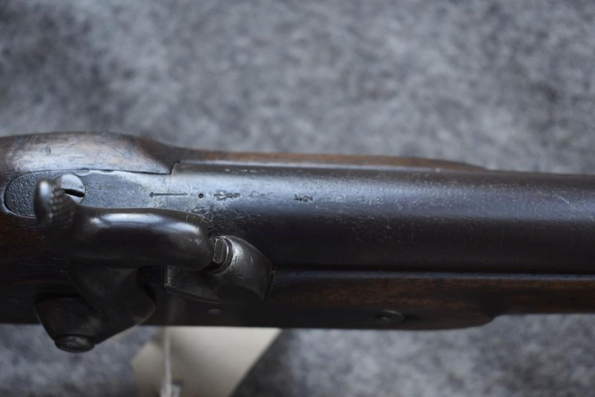 A .650 CALIBRE PATTERN 42 PERCUSSION CONSTABULARY CARBINE 26.5inch barrel, fitted beneath with a - Image 9 of 17