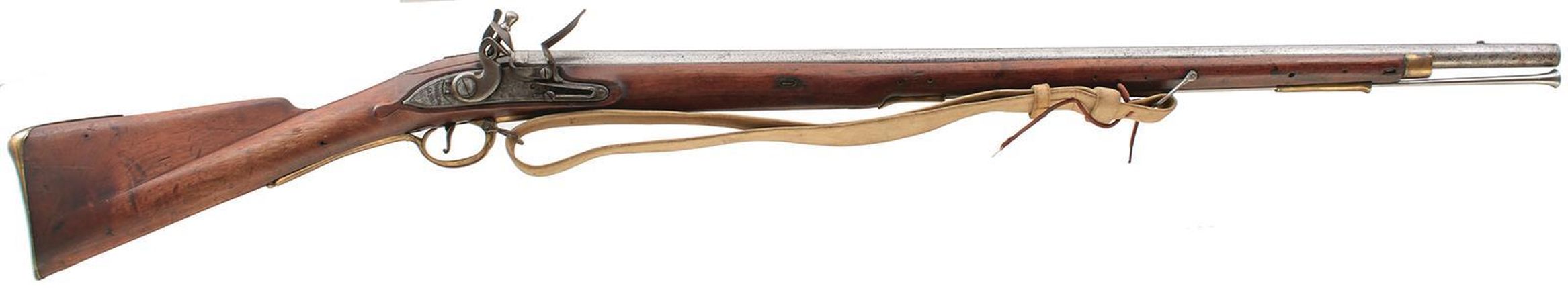 A .650 CALIBRE FLINTLOCK DUBLIN CASTLE SERGEANT'S CARBINE, 33inch sighted barrel, stamped with the