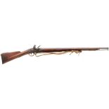 A .650 CALIBRE FLINTLOCK DUBLIN CASTLE SERGEANT'S CARBINE, 33inch sighted barrel, stamped with the