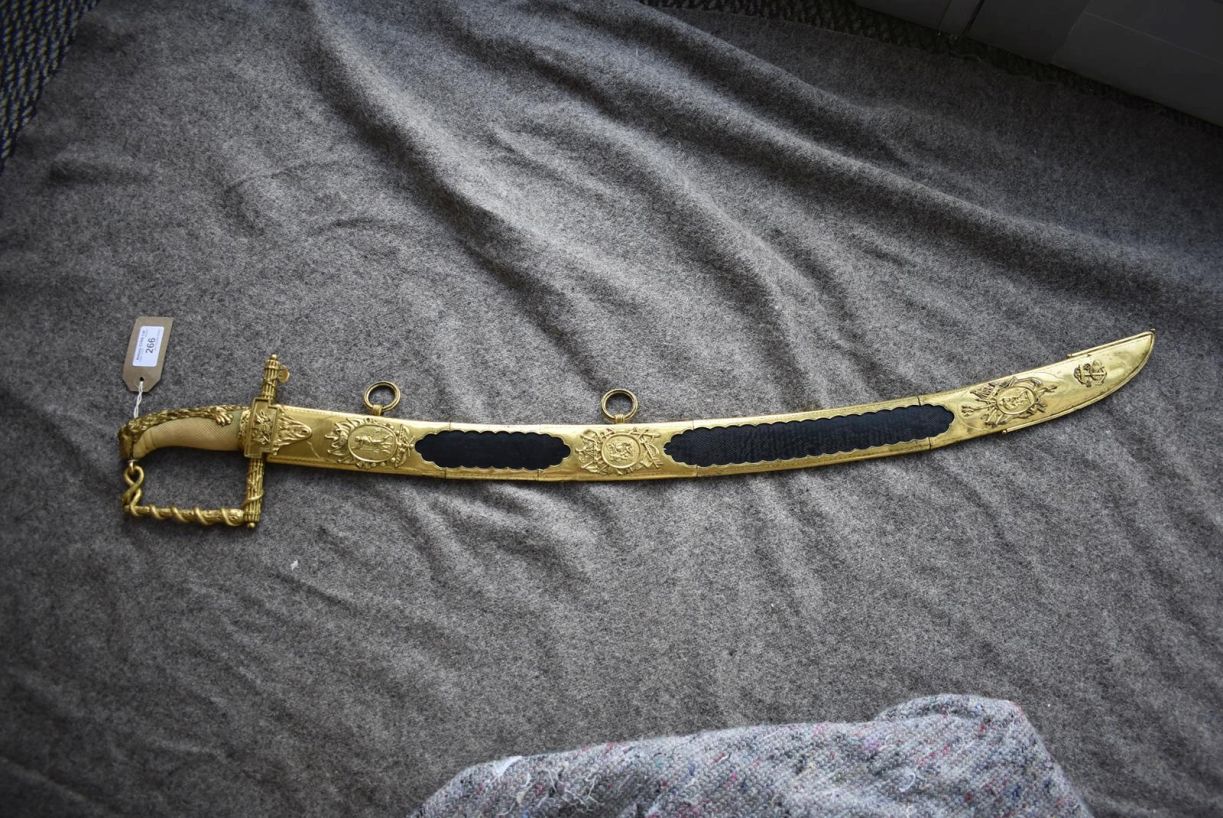 A LLOYDS PATRIOTIC FUND SWORD OF FIFTY POUNDS TO H. JOHN WATT, 75.75cm curved blade with traces of - Image 7 of 38