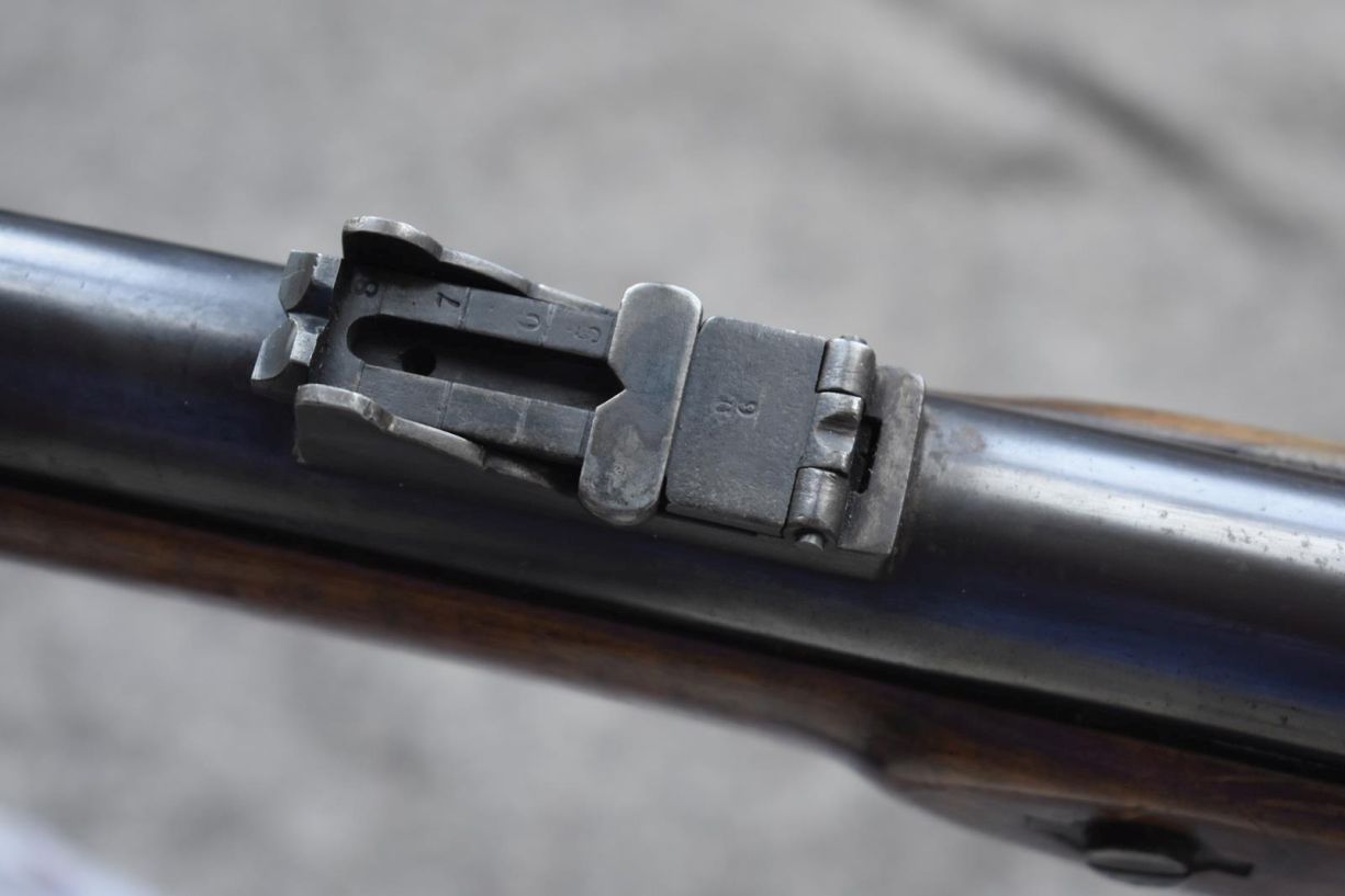 A .577 CALIBRE ENFIELD PERCUSSION VOLUNTEER THREE-BAND RIFLE, 38.5inch sighted barrel with three - Image 10 of 18