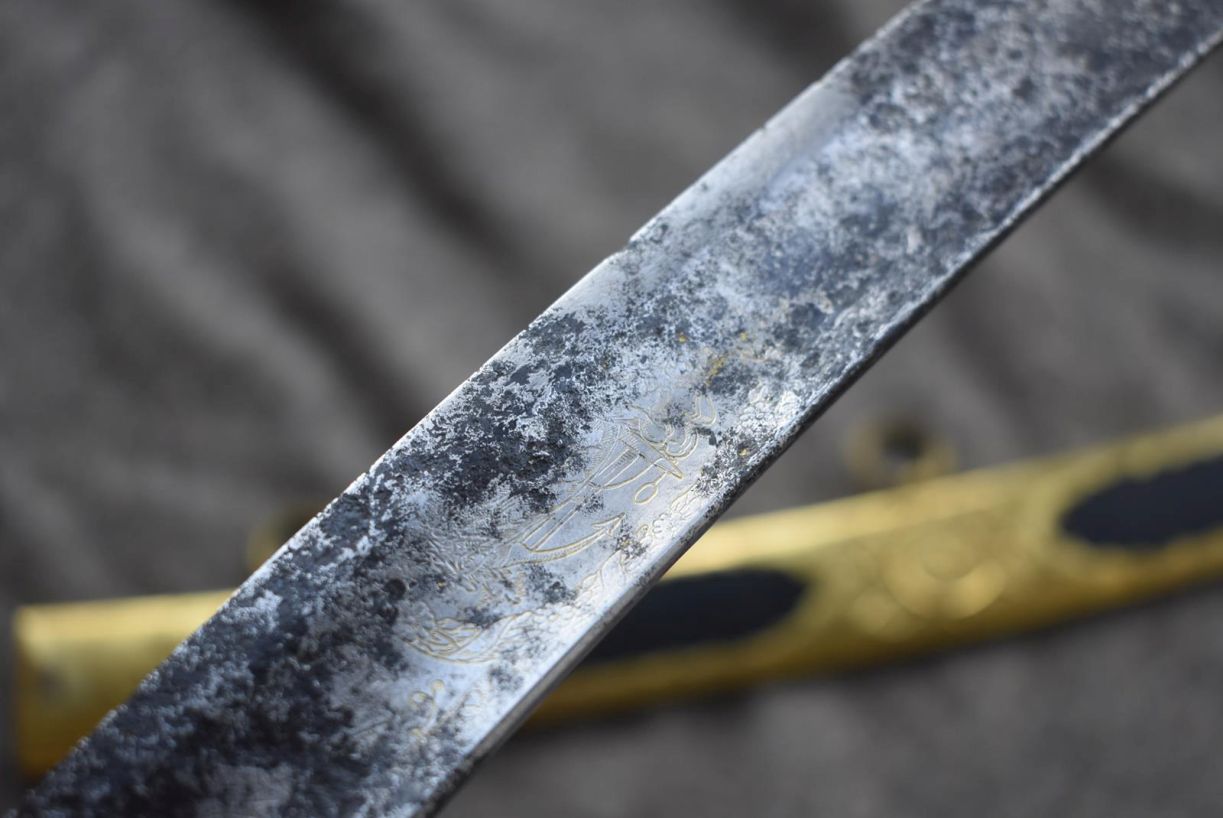 A LLOYDS PATRIOTIC FUND SWORD OF FIFTY POUNDS TO H. JOHN WATT, 75.75cm curved blade with traces of - Image 34 of 38