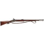A .577 CALIBRE ENFIELD PERCUSSION PATTERN 1856 SHORT SERVICE RIFLE, 33inch sighted barrel with
