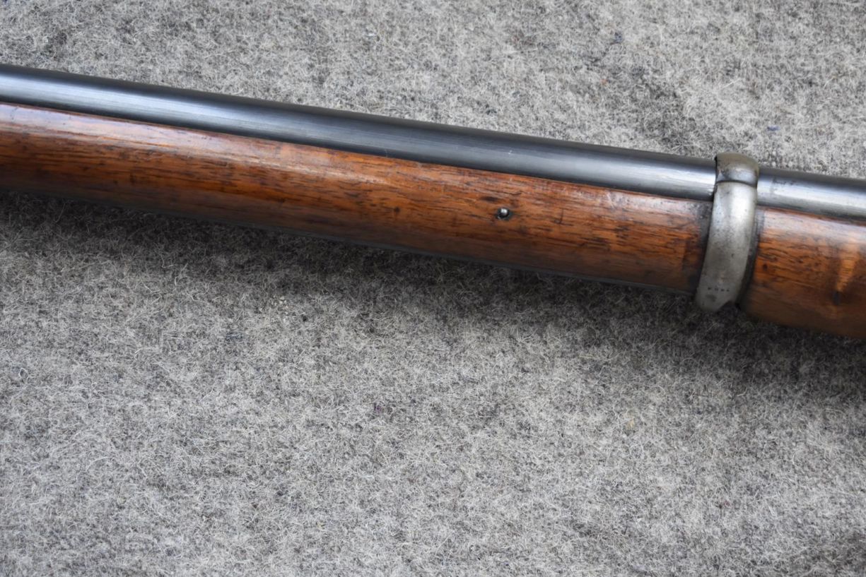 A .577 CALIBRE ENFIELD PERCUSSION VOLUNTEER THREE-BAND RIFLE, 38.5inch sighted barrel with three - Image 15 of 18