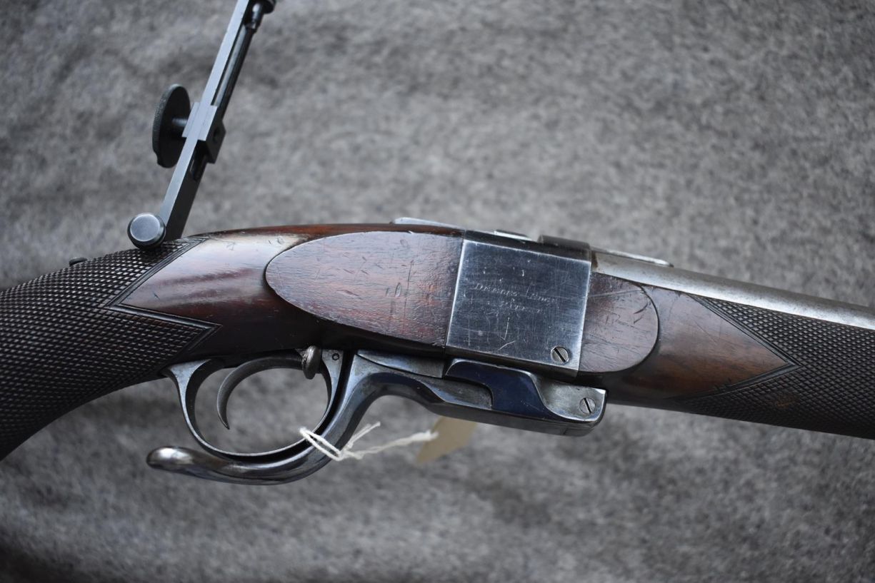 A CRISP .451 CALIBRE WESTLEY RICHARDS FALLING BLOCK MATCH OR TARGET RIFLE, 32.25 sighted barrel - Image 8 of 23