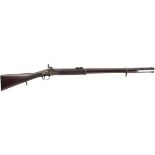 A .577 CALIBRE ENFIELD PERCUSSION VOLUNTEER PATTERN 1856 SHORT RIFLE, 33inch sighted barrel with