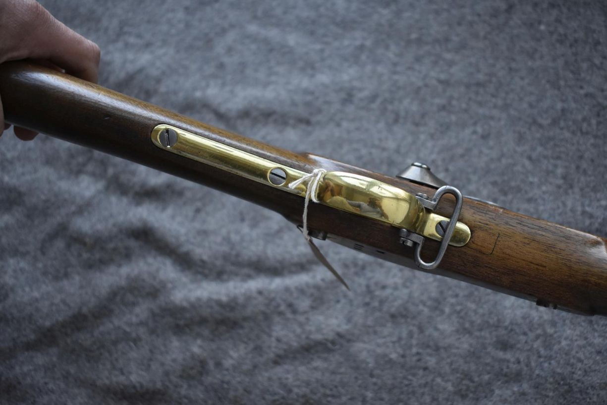 A .450 CALIBRE PERCUSSION WESTLEY RICHARDS MONKEY TAIL SHORT RIFLE, 33inch sighted barrel fitted - Image 8 of 15