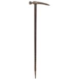 A LATE 17TH CENTURY OTTOMAN HORSEMAN'S OR WAR HAMMER, 23cm head with tapering square section