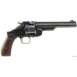 AN OBSOLETE CALIBRE .44 S&W RUSSIAN SIX-SHOT SMITH AND WESSON RUSSIAN REVOLVER, 6.5inch sighted