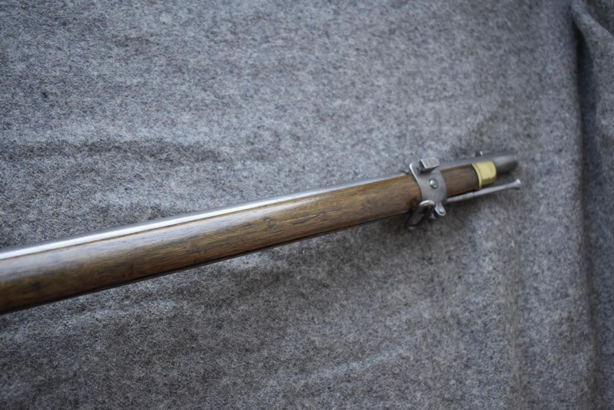 A .450 CALIBRE PERCUSSION WESTLEY RICHARDS MONKEY TAIL SHORT RIFLE, 33inch sighted barrel fitted - Image 6 of 15