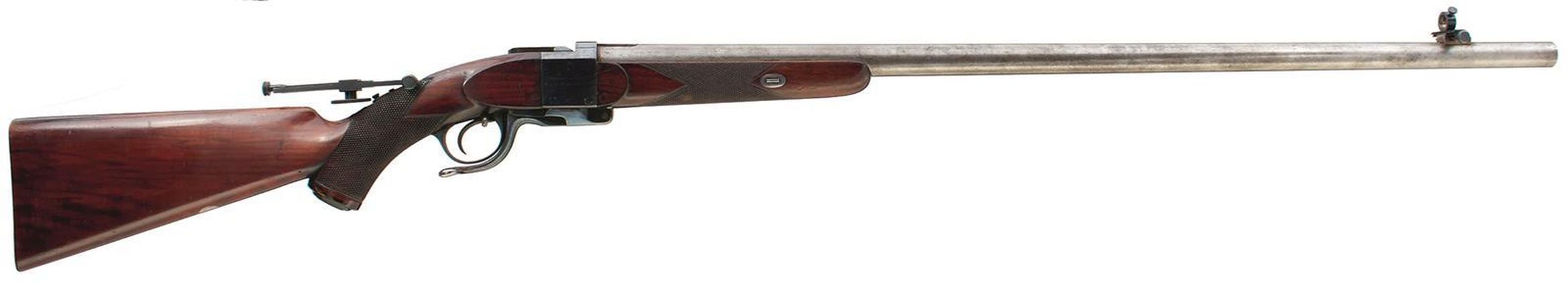 A CRISP .451 CALIBRE WESTLEY RICHARDS FALLING BLOCK MATCH OR TARGET RIFLE, 32.25 sighted barrel