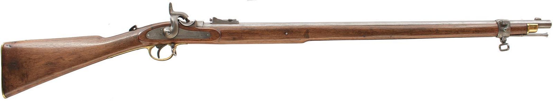 A .450 CALIBRE PERCUSSION WESTLEY RICHARDS MONKEY TAIL SHORT RIFLE, 33inch sighted barrel fitted