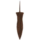 A ROMAN PUGIO BLADE 1ST-2ND CENTURY AD, 25.75cm waisted leaf-shaped blade with raised medial