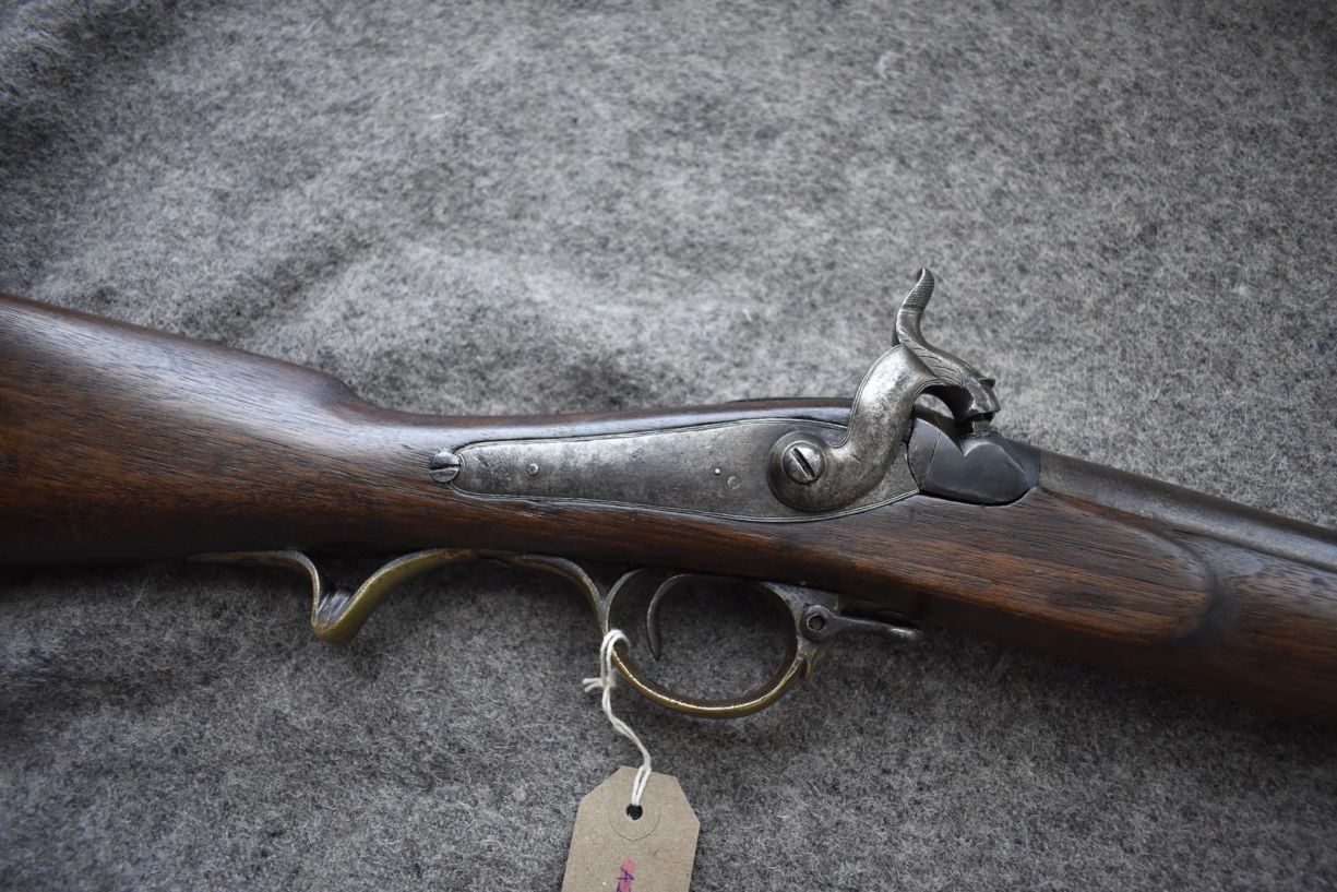 A .700 CALIBRE PERCUSSION INDIAN ARSENAL BRUNSWICK RIFLE, 30.25inch sighted barrel fitted with - Image 4 of 15